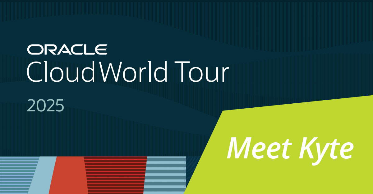 Kyte at Oracle Cloud World in Sydney